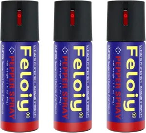 (1-4pcs) 60ml Pepper Spray - with Safety Cap - protruding Nozzle Design - Pocket Pepper Spray - 16ft Range