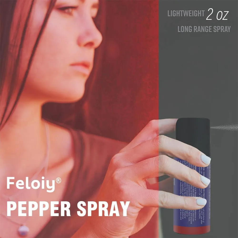 (1-4pcs) 60ml Pepper Spray - with Safety Cap - protruding Nozzle Design - Pocket Pepper Spray - 16ft Range