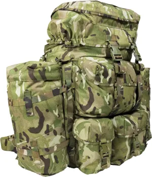 150 Litre Pathfinder Bergen Mk2 MTP Bergen Rucksack Backpack (Shortback) - MTP - IRR 1000D British Army PLCE - The true rucksack of a Spartan Multicam, Camouflage, 150 Litre