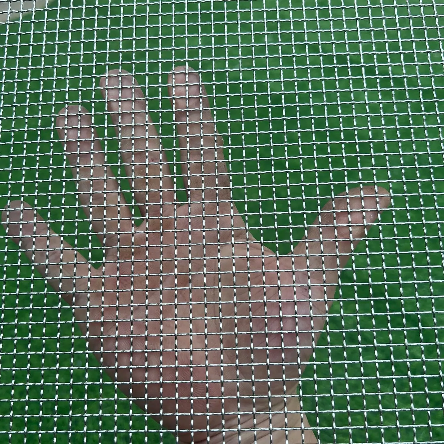 304 Stainless Steel Wire Mesh 16"x12" Snake Woven Mesh 1/5"Holes(About 5mm) 21 Gauge Vent Screen Mesh Bug Screen Stainless Steel Mesh Screen Metal Grate Window Screen Pet Screen Grill Mesh