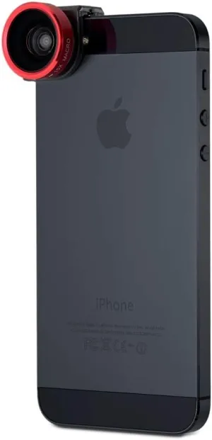 4-in-1 Lens & Quick-Flip Case for iPhone 5 - White (OCEA-IPH5-FW2M-SW-W)