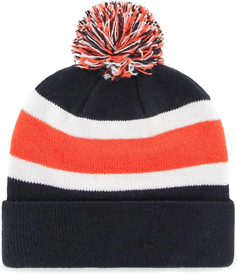 47 MLB Unisex-Adult Primary Logo Breakaway Team Color Primary Logo Cuffed Knit Beanie Hat Cold Weather Hat, One Size