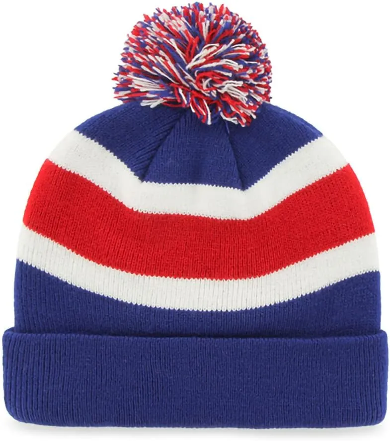47 MLB Unisex-Adult Primary Logo Breakaway Team Color Primary Logo Cuffed Knit Beanie Hat Cold Weather Hat, One Size