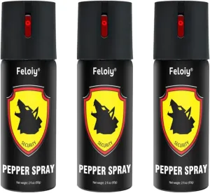 60ml Pepper Spray - Flip-top Safety Design, Precision Nozzle, 16ft Range, Unisex, Compact and Portable, Quick Access