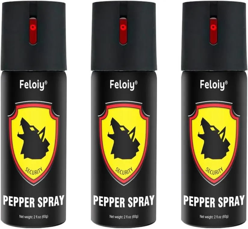 60ml Pepper Spray - Flip-top Safety Design, Precision Nozzle, 16ft Range, Unisex, Compact and Portable, Quick Access