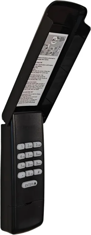 877MAX Garage Door Opener Keypad Universal, Compatible with All LiftMaster Garage Door Openers Manufactured Since 1993, Green,Orange,Red,Yellow,Purple Learn Button, 315 or 390 MHz (Black)