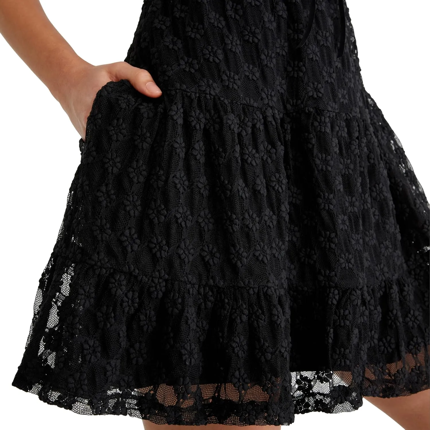 AEROPOSTALE Women's Knit Corset Babydoll Mini Dress