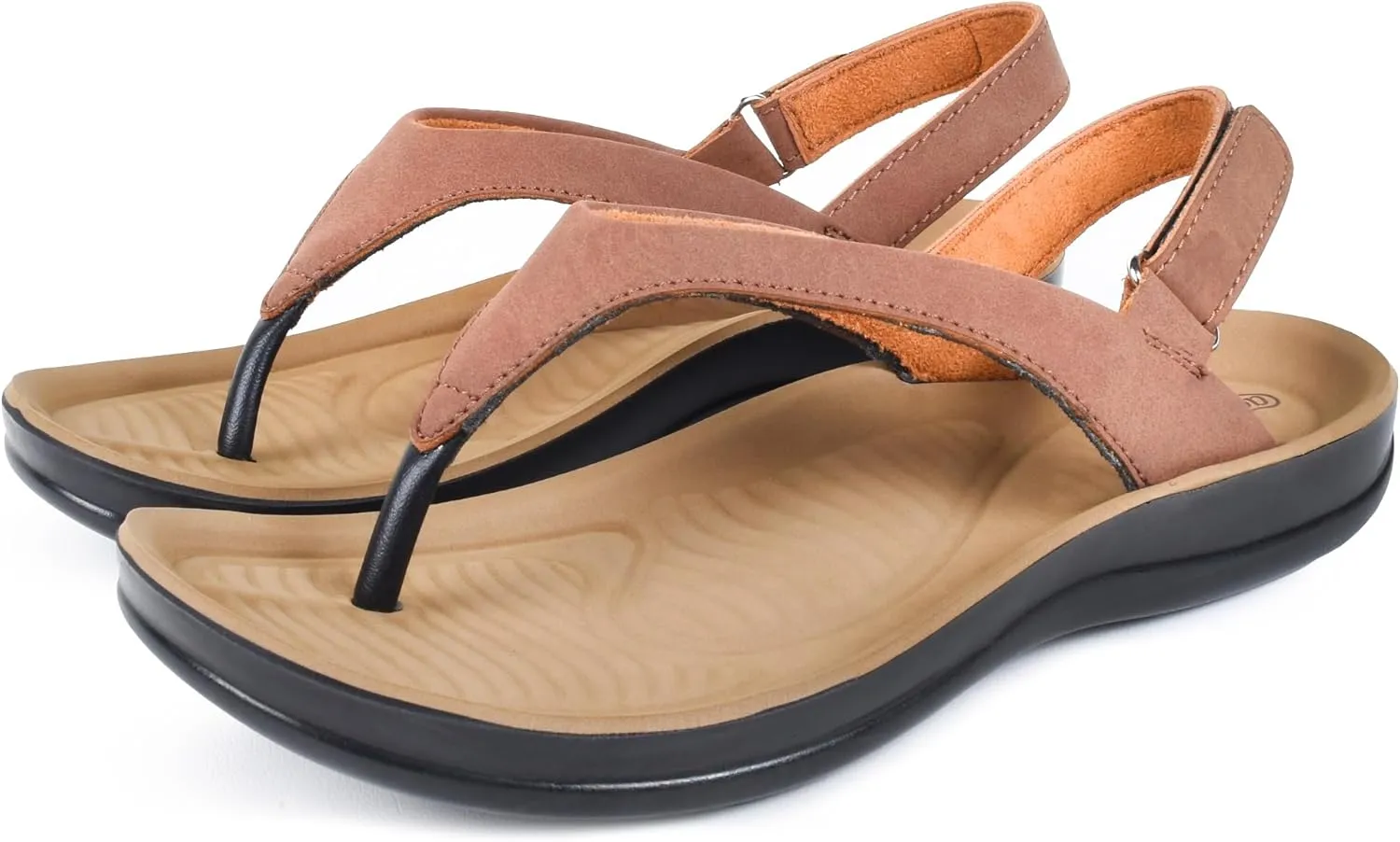 AEROTHOTIC Womens Casual Comfort Footbed lined with foam Adjustable Back-Strap Sandals With Arch-Support Sandals