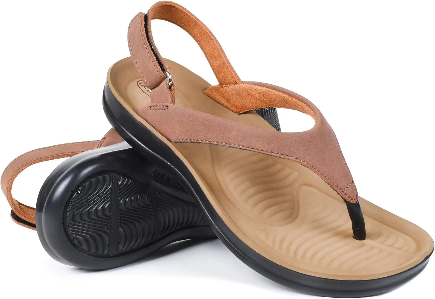 AEROTHOTIC Womens Casual Comfort Footbed lined with foam Adjustable Back-Strap Sandals With Arch-Support Sandals