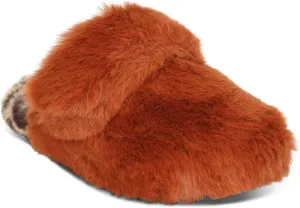 Aetrex Misty Orthopedic Fluffy Slippers - Womens Adjustable Crossed Straps Arch Support Memory Foam Slippers for Women