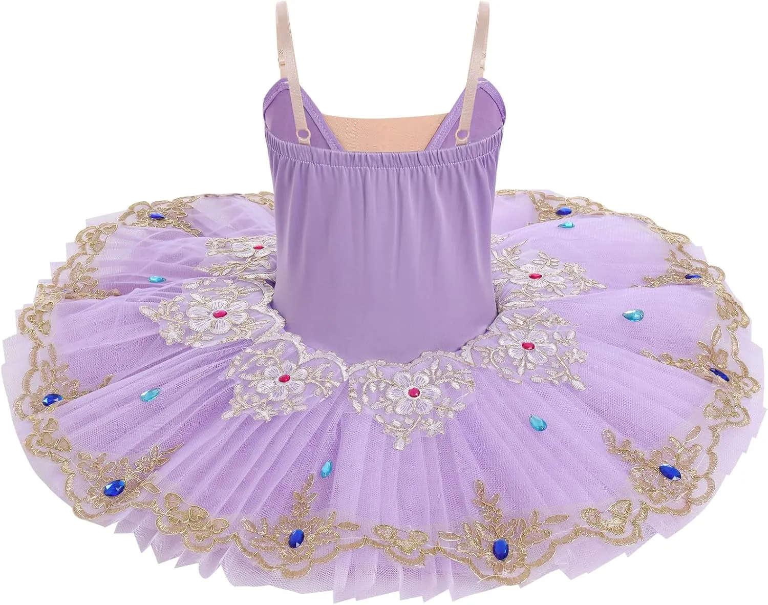 AFAVOM Girls Camisole Skirt Leotard Swan Lake Ballet Dance Outfit Sequin Platter Tutu Dress Ballerina Costume for Performance