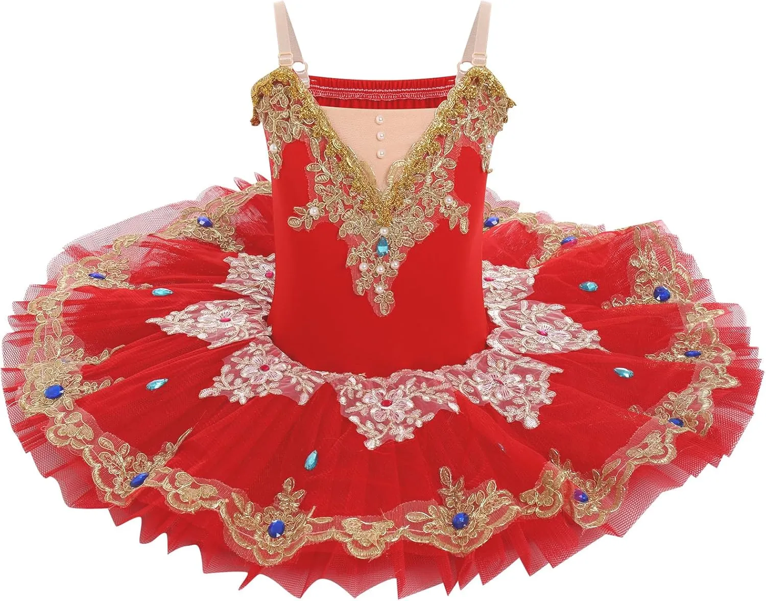 AFAVOM Girls Camisole Skirt Leotard Swan Lake Ballet Dance Outfit Sequin Platter Tutu Dress Ballerina Costume for Performance