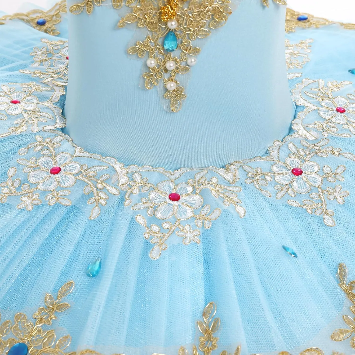 AFAVOM Girls Camisole Skirt Leotard Swan Lake Ballet Dance Outfit Sequin Platter Tutu Dress Ballerina Costume for Performance