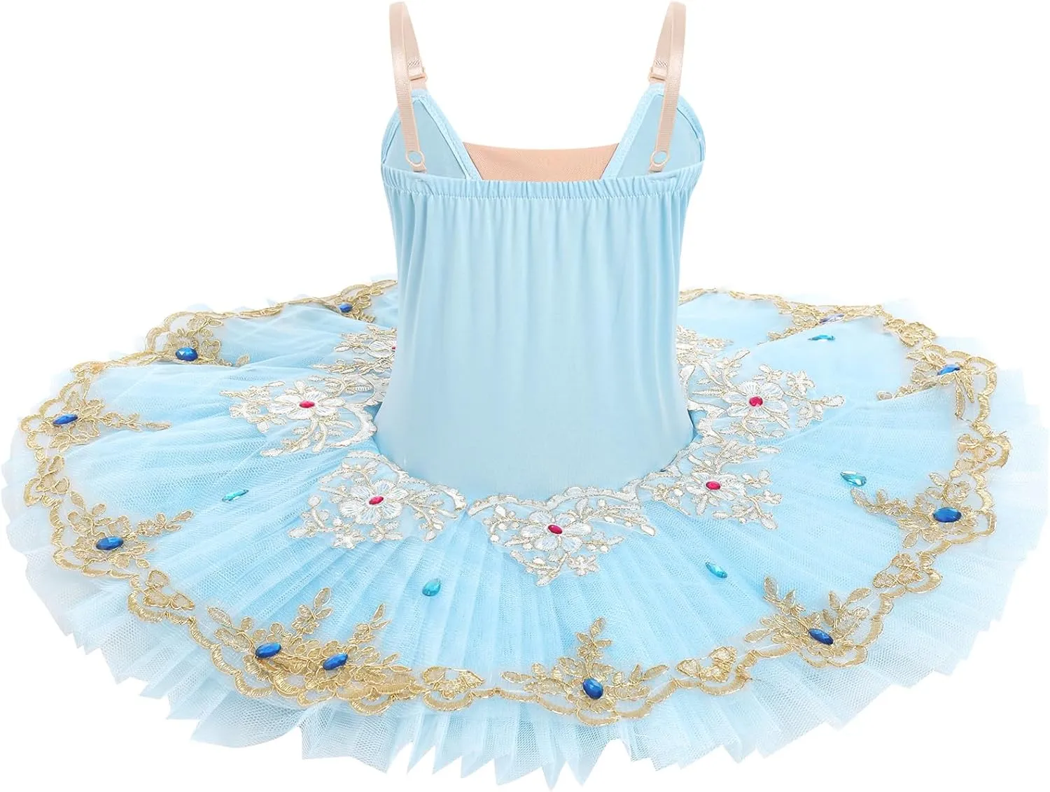 AFAVOM Girls Camisole Skirt Leotard Swan Lake Ballet Dance Outfit Sequin Platter Tutu Dress Ballerina Costume for Performance
