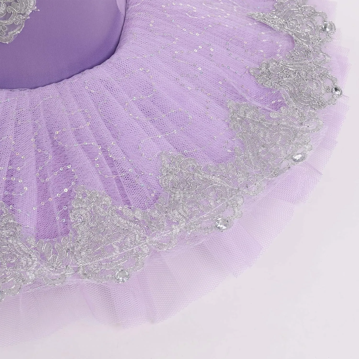 AFAVOM Girls Camisole Skirted Leotard Swan Lake Ballet Dance Outfit Embroidery Tutu Ballerina Princess Dress for Performance