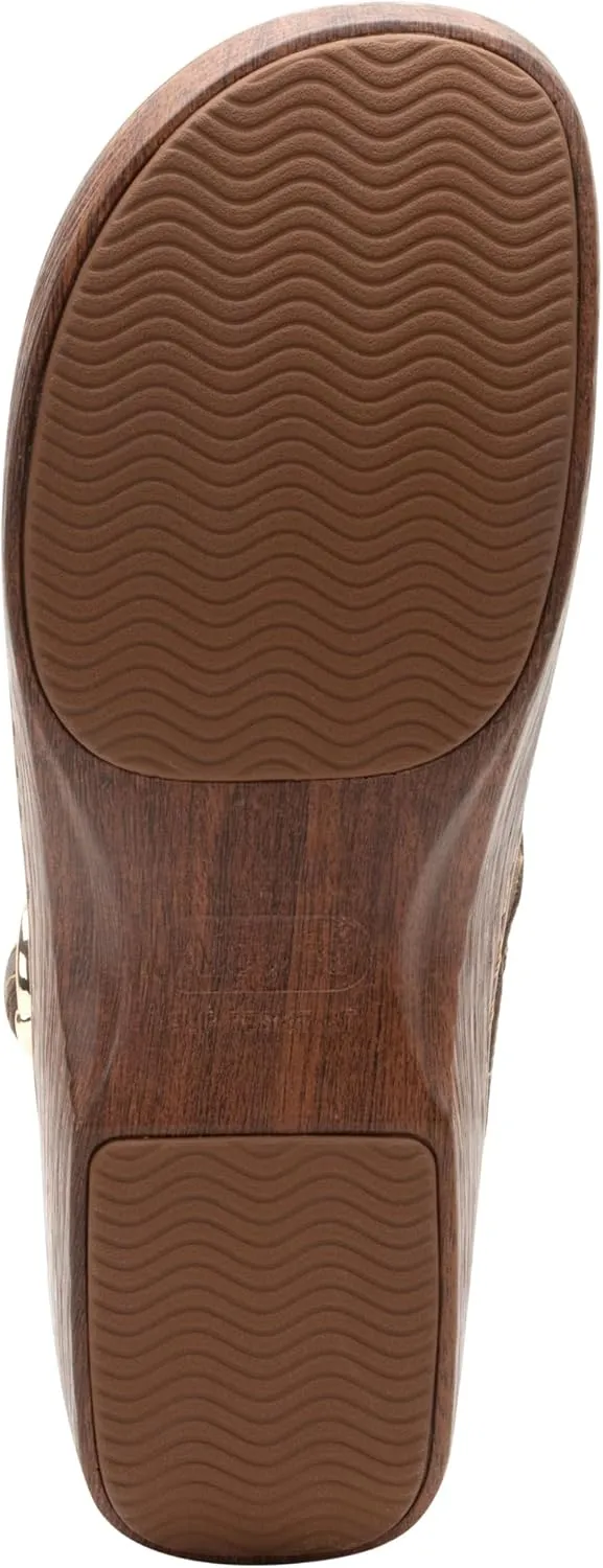 Alegria Women's Olie Slingback Clog Leather Slide