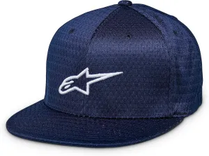 Alpinestars Adult Unisex Blue Baseball Cap with Recycled Polyester Fabric and Snap Closure