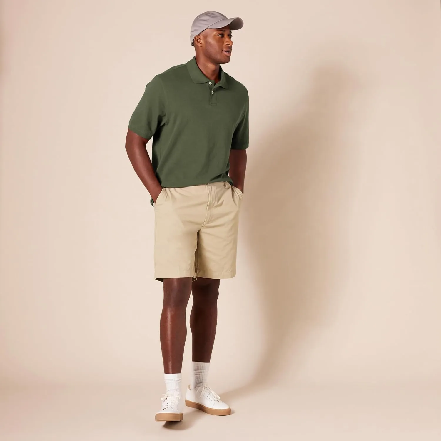 Amazon Essentials Men's Regular-Fit Cotton Pique Polo Shirt (Available in Big & Tall)