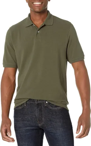 Amazon Essentials Men's Regular-Fit Cotton Pique Polo Shirt (Available in Big & Tall)