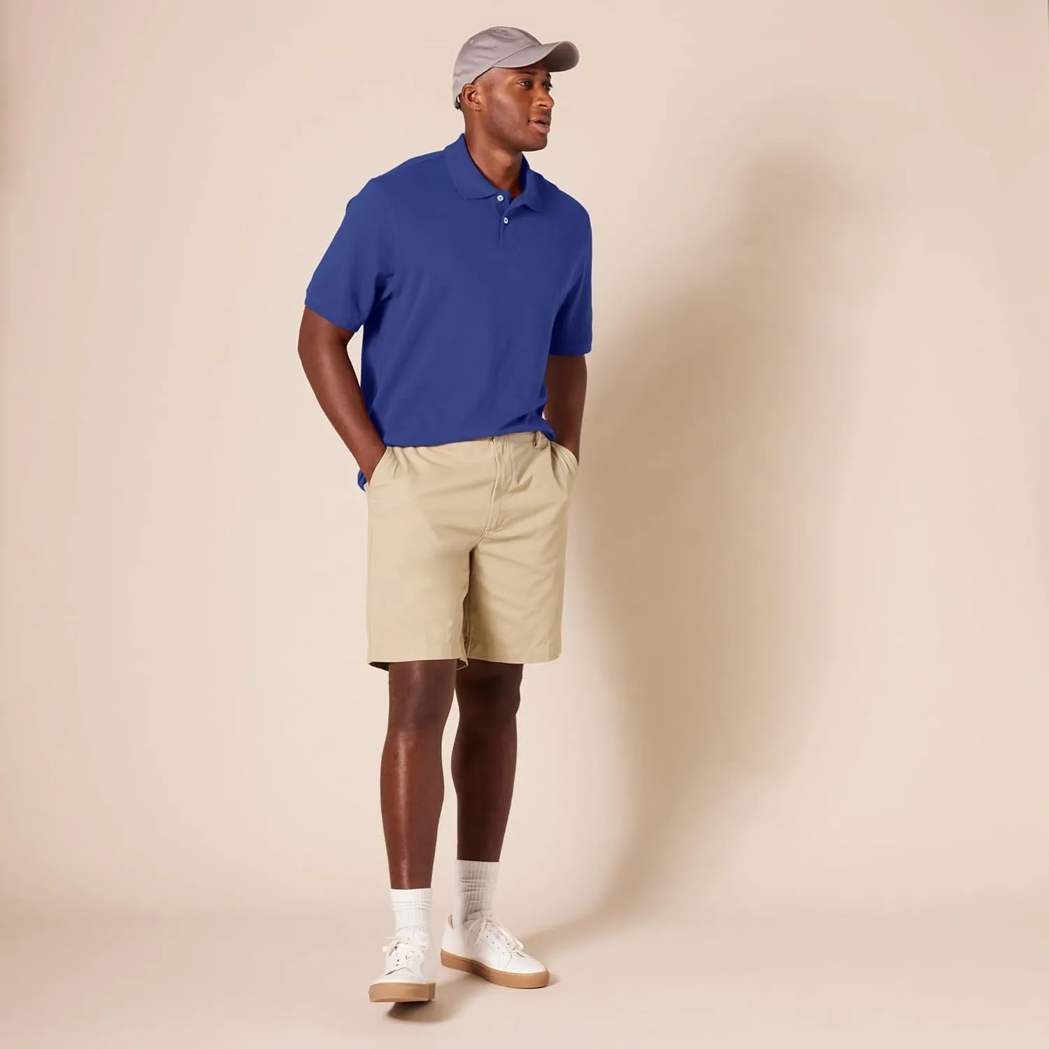 Amazon Essentials Men's Regular-Fit Cotton Pique Polo Shirt (Available in Big & Tall)