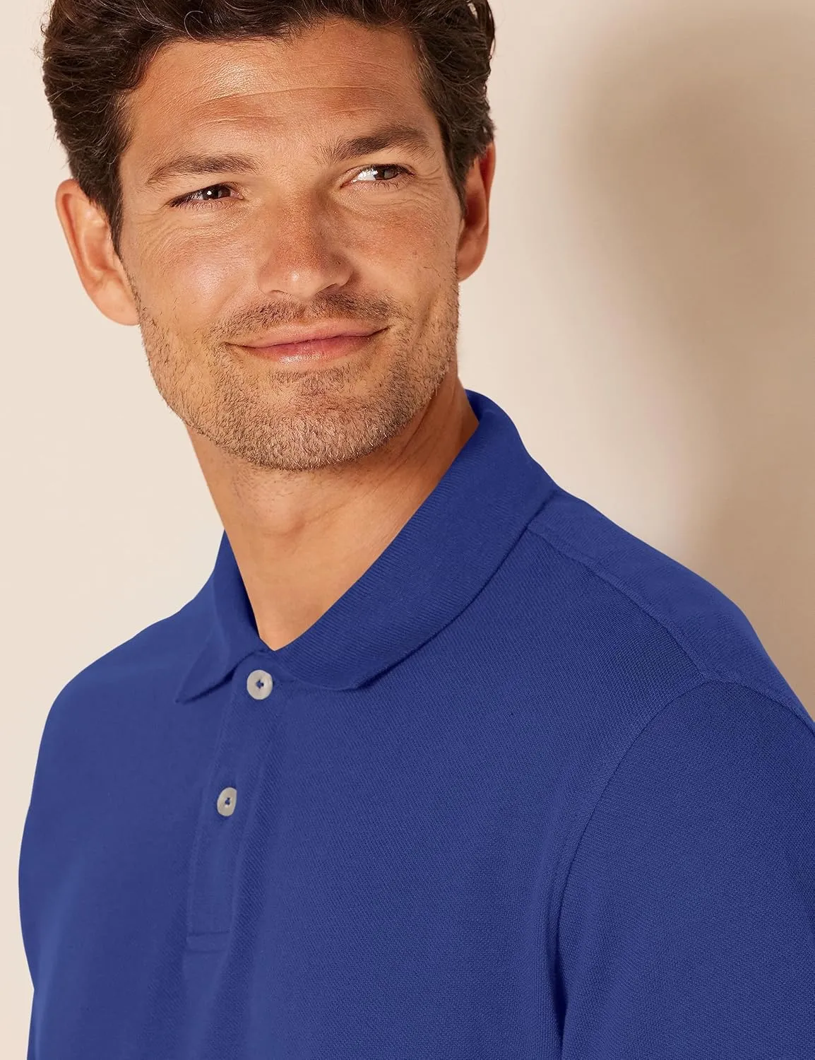 Amazon Essentials Men's Regular-Fit Cotton Pique Polo Shirt (Available in Big & Tall)