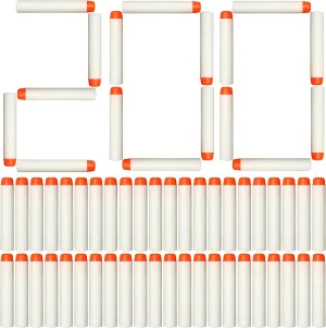 AMOSTING Refill Darts 200PCS Bullets Ammo Pack for Nerf N-Strike Elite 2.0 Series DinoSquad – Compatible with All Elite Blasters-Glow in The Dark