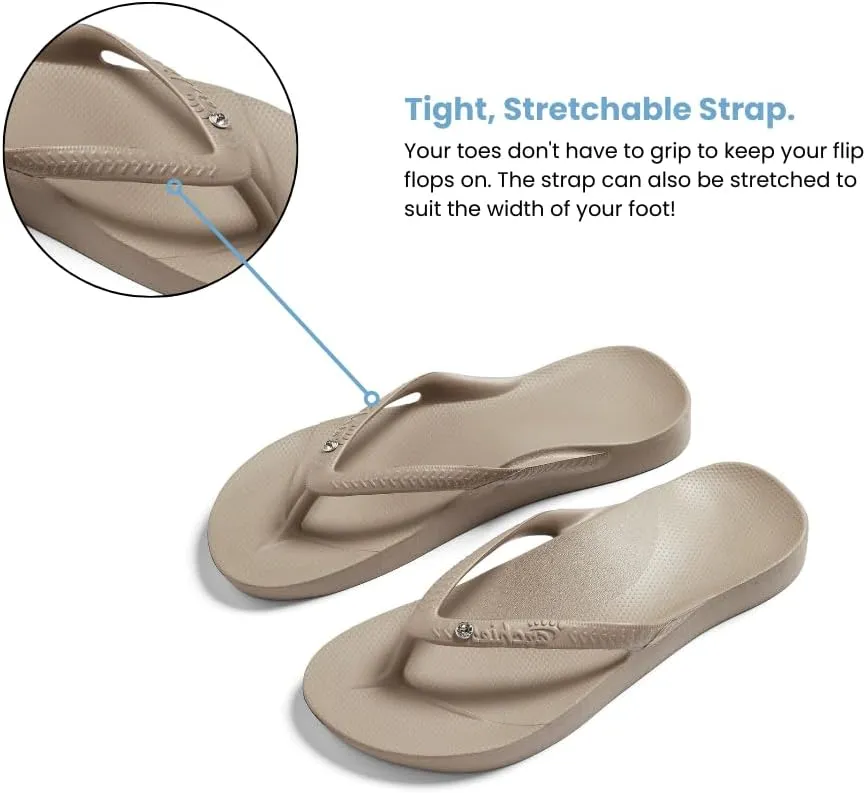 Archies Arch Support Flip Flops for Men & Women – Orthotic Sandals for Plantar Fasciitis Relief – Lightweight, Cushioning, Shock-Absorbing Thong Sandals for Walking, Foot Pain & All-Day Comfort
