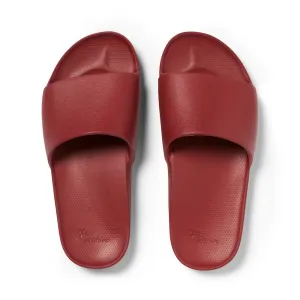 Archies Arch Support Slides Sangria Red
