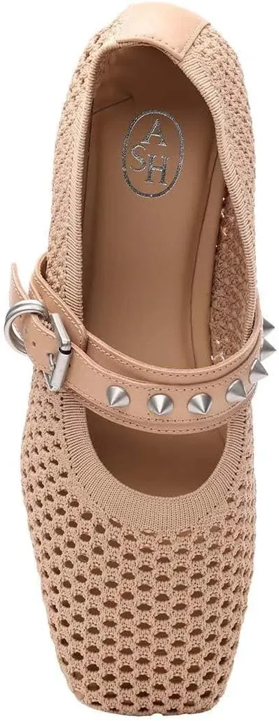 ASH Women's Bijoux Mesh Maryjane Ballet Flat-Elegant and Comfortable, Stylish Footwear for Everyday Wear