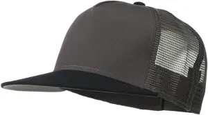 Ashen Fane 5 Panel Flat Visor Mesh Back Trucker Snapback Hat