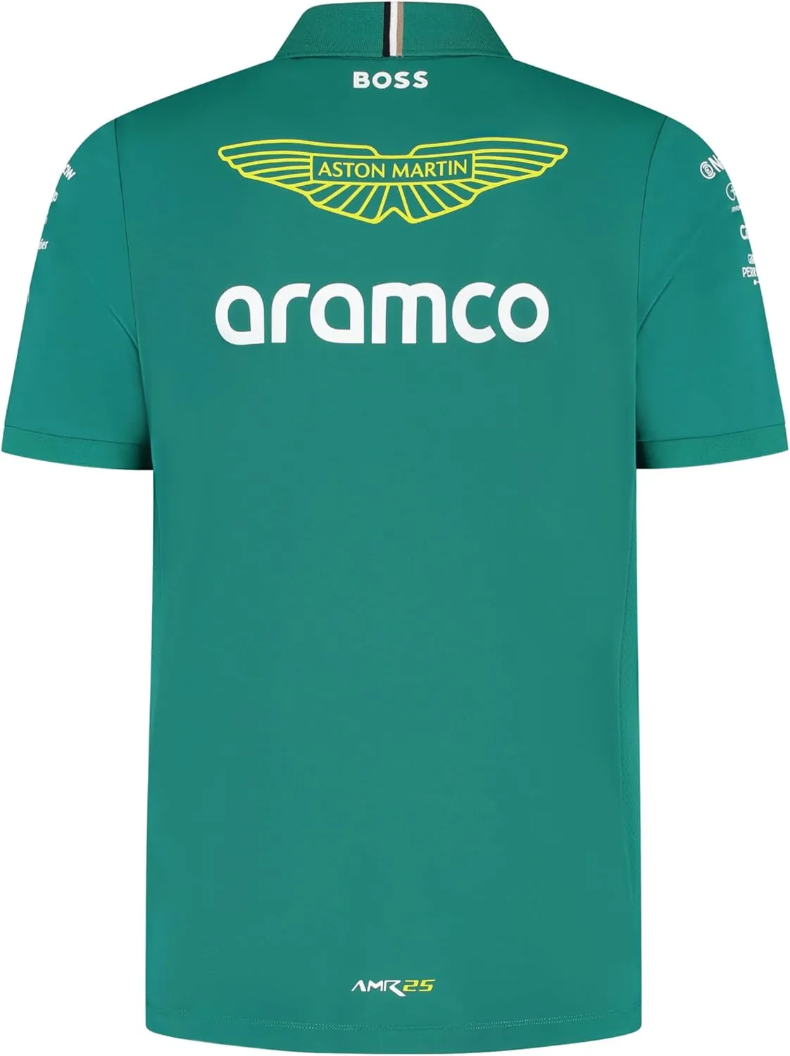 Aston Martin F1 2025 Men's Team Polo Green