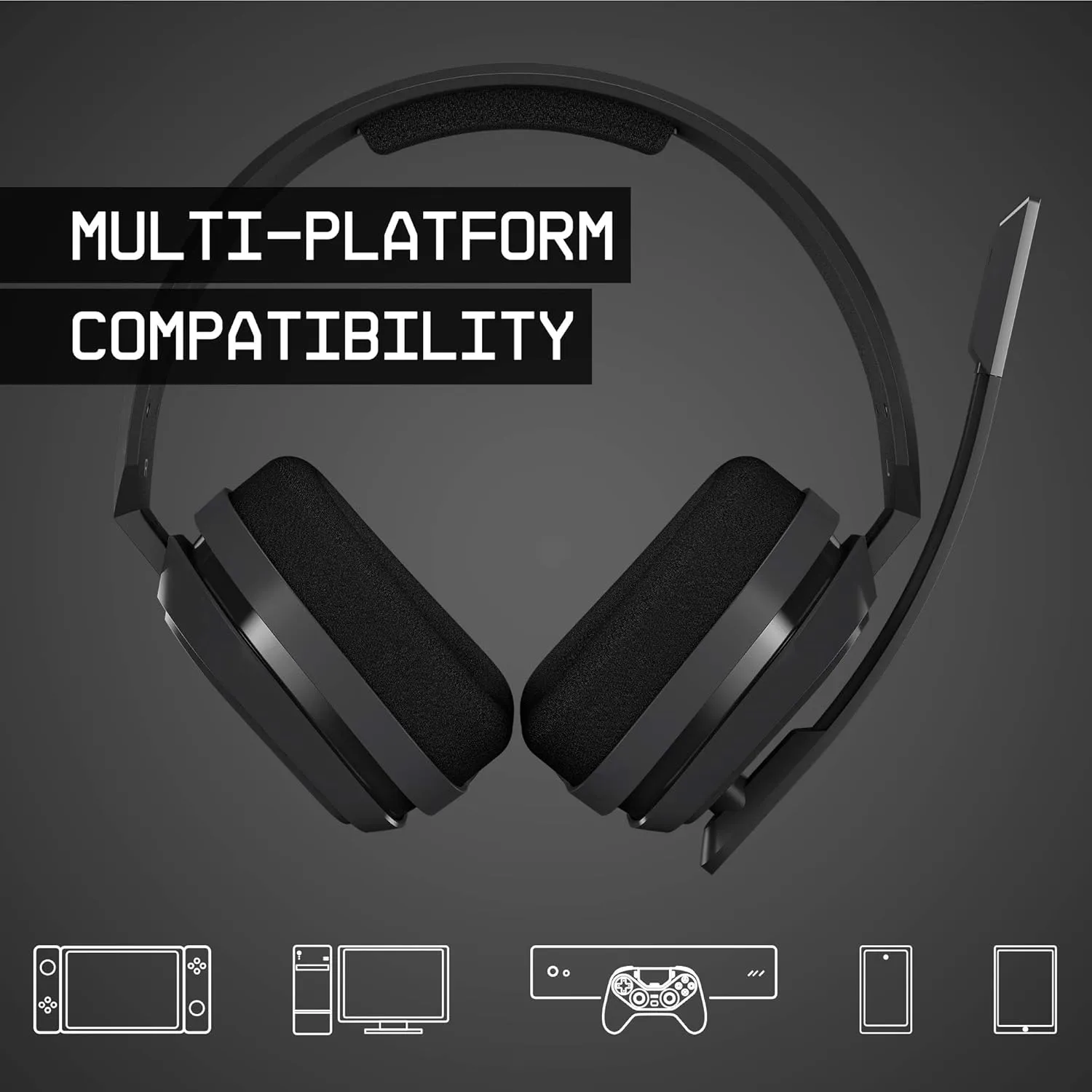 ASTRO Gaming A10 Wired Gaming Headset, Lightweight and Damage Resistant, ASTRO, 3.5 mm Audio Jack, for Xbox Series X|S, Xbox One, PS5, PS4, Nintendo Switch, PC, Mac- Black/Blue