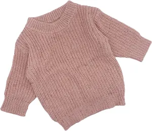 Baby Girls Boys Sweater, Pullover Speckle Oversized Cotton Chunky Knit