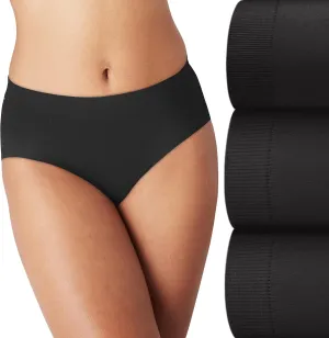 Bali Women's Modern Seamless Underwear Brief Pack, Comfort Revolution Panties, No-Show Underwear for Women, 3-Pack