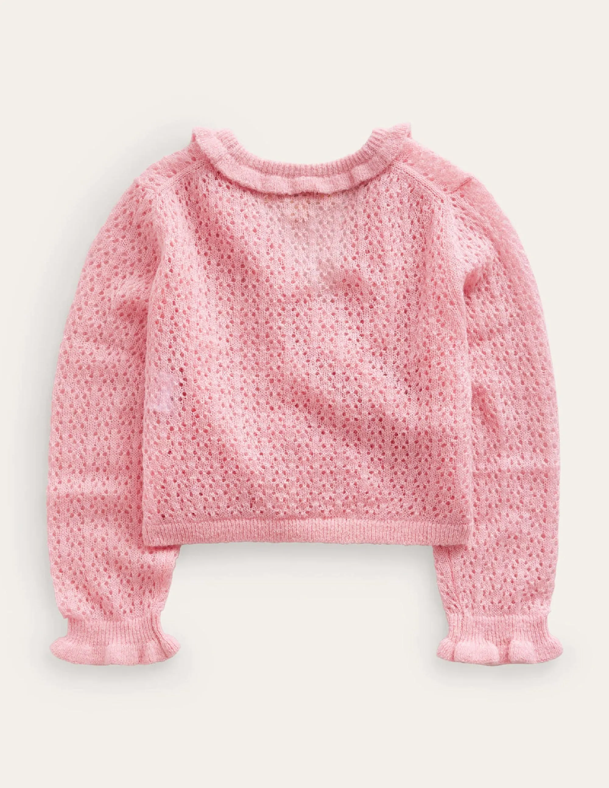 Ballet Wrap Cardigan-Almond Pink