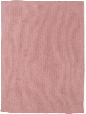 Barefoot Dreams® CozyChic® Ribbed Throw, Dusty Coral, 54"x72"