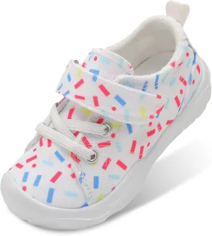 BARERUN Kids Canvas Shoes Running Shoes for Girls Boys Wide Toe Box Barefoot Toddler Sneakers Girls Boys School Shoes Non-Slip Toddler Tennis Shoes