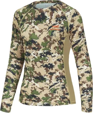 BASSDASH Women’s Camo Hunting Shirt Long Sleeve UPF 50  Sun Protection Performance Tee Fishing Hiking