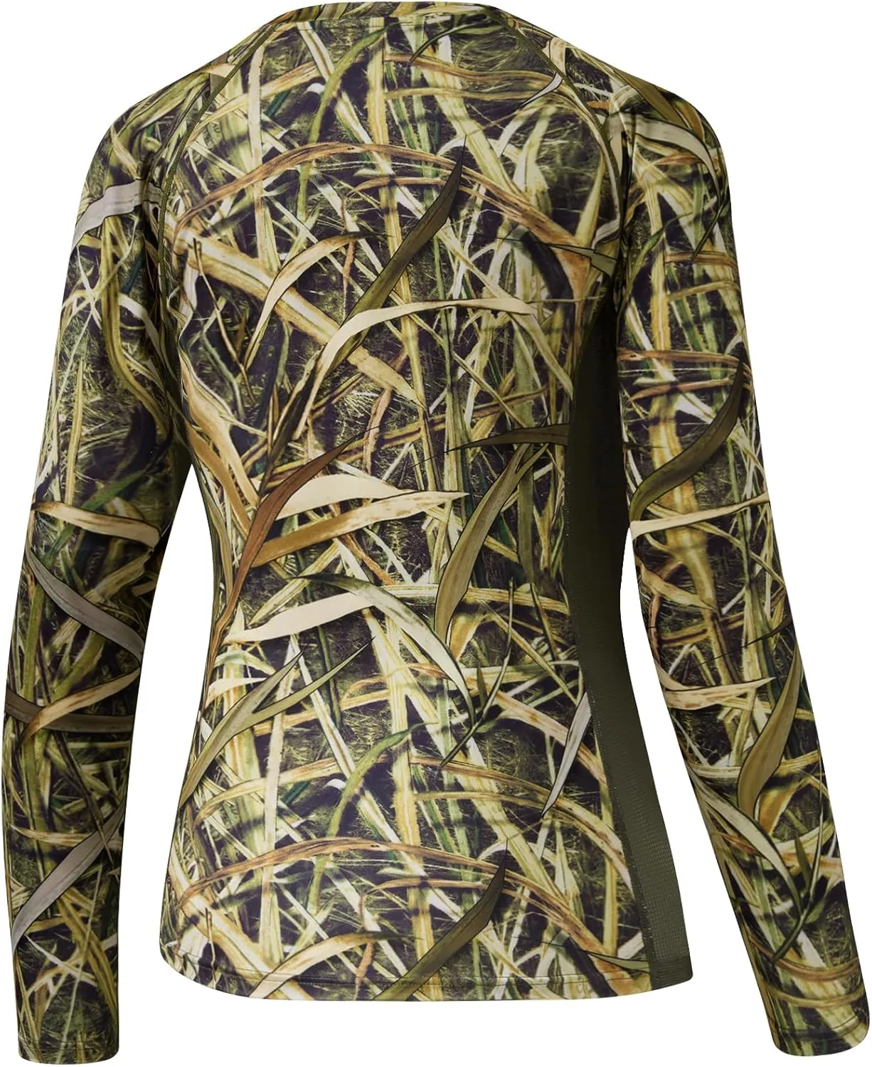 BASSDASH Women’s Camo Hunting Shirt Long Sleeve UPF 50  Sun Protection Performance Tee Fishing Hiking