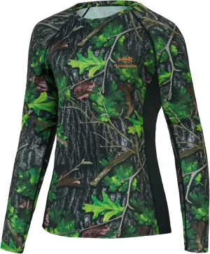 BASSDASH Women’s Camo Hunting Shirt Long Sleeve UPF 50  Sun Protection Performance Tee Fishing Hiking