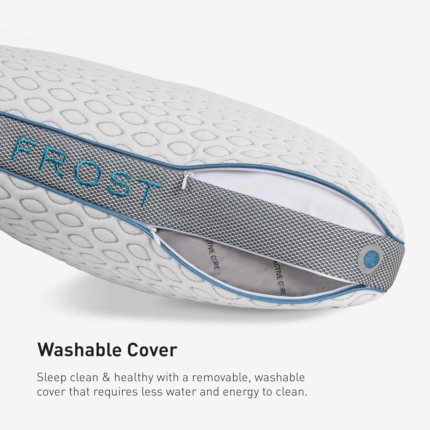 Bedgear Frost King Performance Pillow - Size 1.0 - Cooling Bed Pillow for Hot Sleepers - 20" W x 36" L x 5.25"
