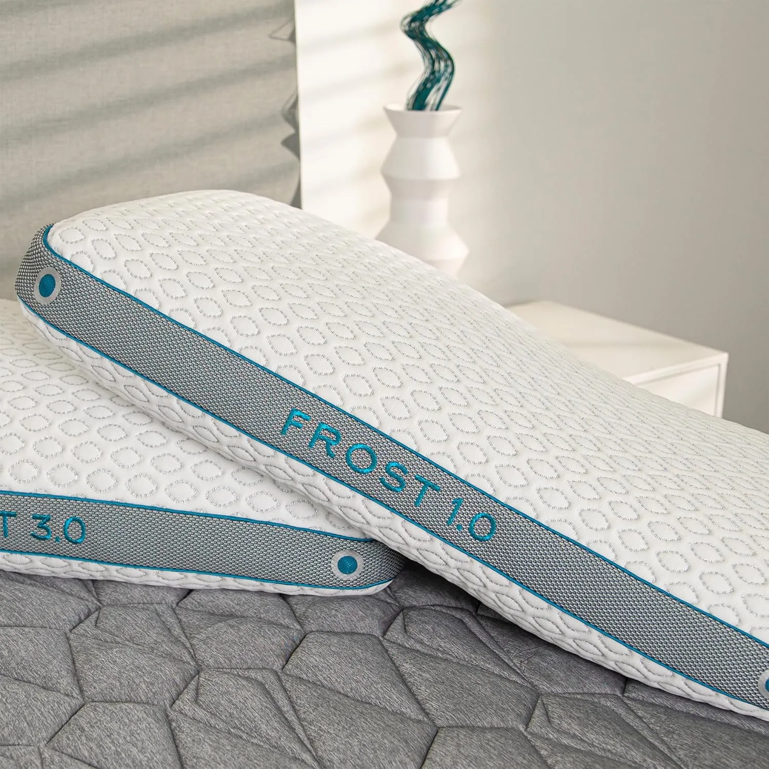 Bedgear Frost King Performance Pillow - Size 1.0 - Cooling Bed Pillow for Hot Sleepers - 20" W x 36" L x 5.25"