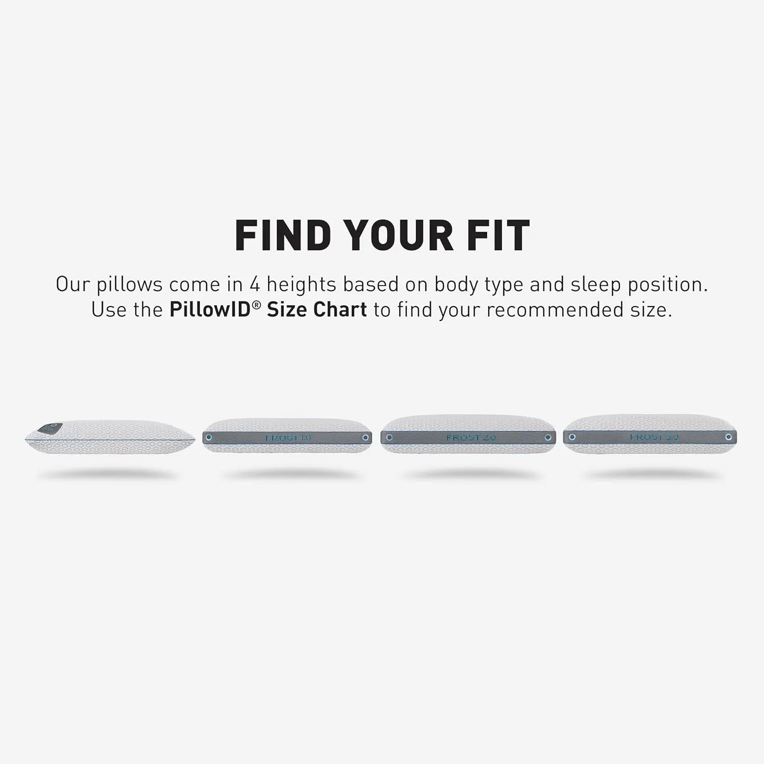 Bedgear Frost King Performance Pillow - Size 2.0 - Cooling Bed Pillow for Hot Sleepers - Medium Pillow for All Sleep Positions, Hypoallergenic, Washable & Removable Cover - 20" W x 36" L x 5.75"