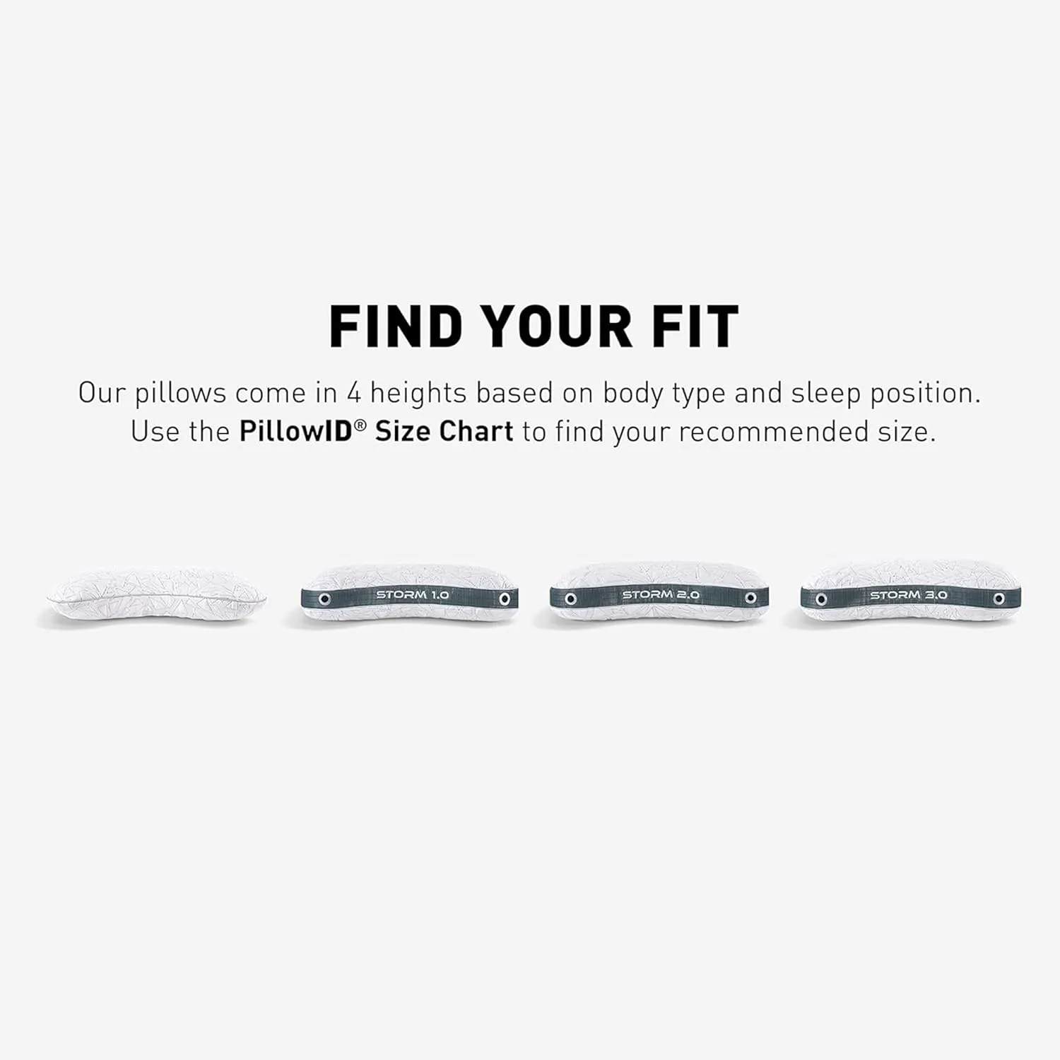 Bedgear Storm Cuddle Curve Performance Pillow - Size 2.0 - Cooling Bed Pillow for Side Sleepers - Medium Firmness- Washable and Removable Cover - 20" W x 26" L