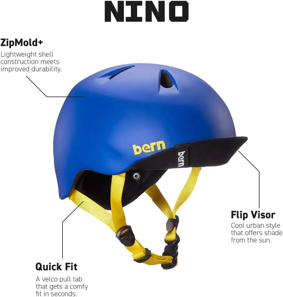 BERN, Kid's Nino Helmet with Flip Visor