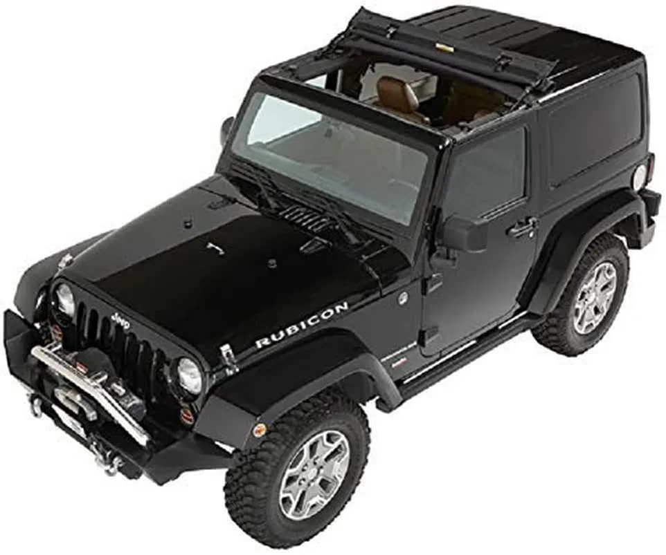 Bestop 52453-17 Black Twill Sunrider for Hardtop for 2007-2018 2-Door and Unlimited