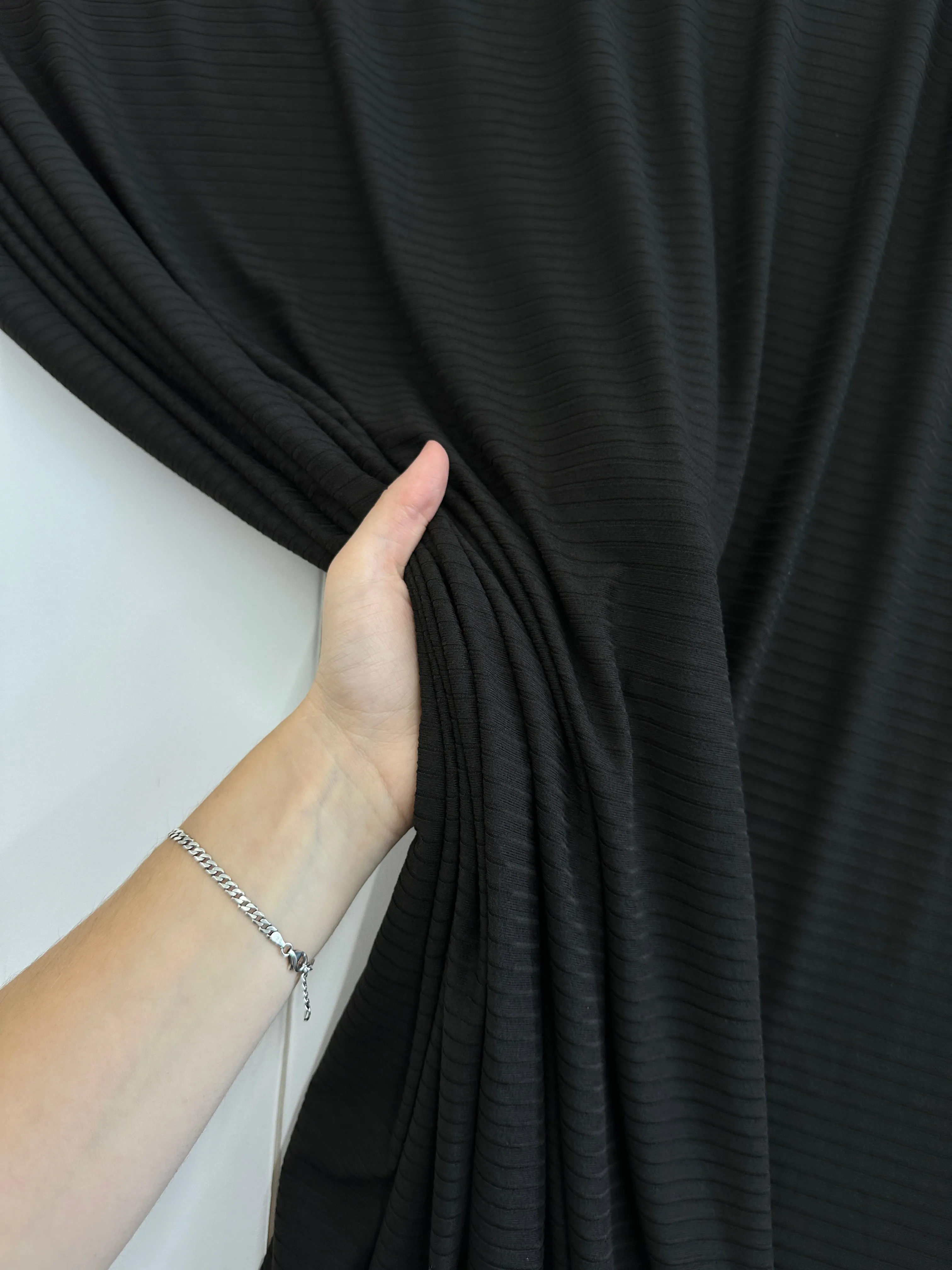 Black Rib Knit