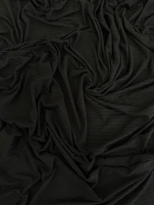 Black Rib Knit