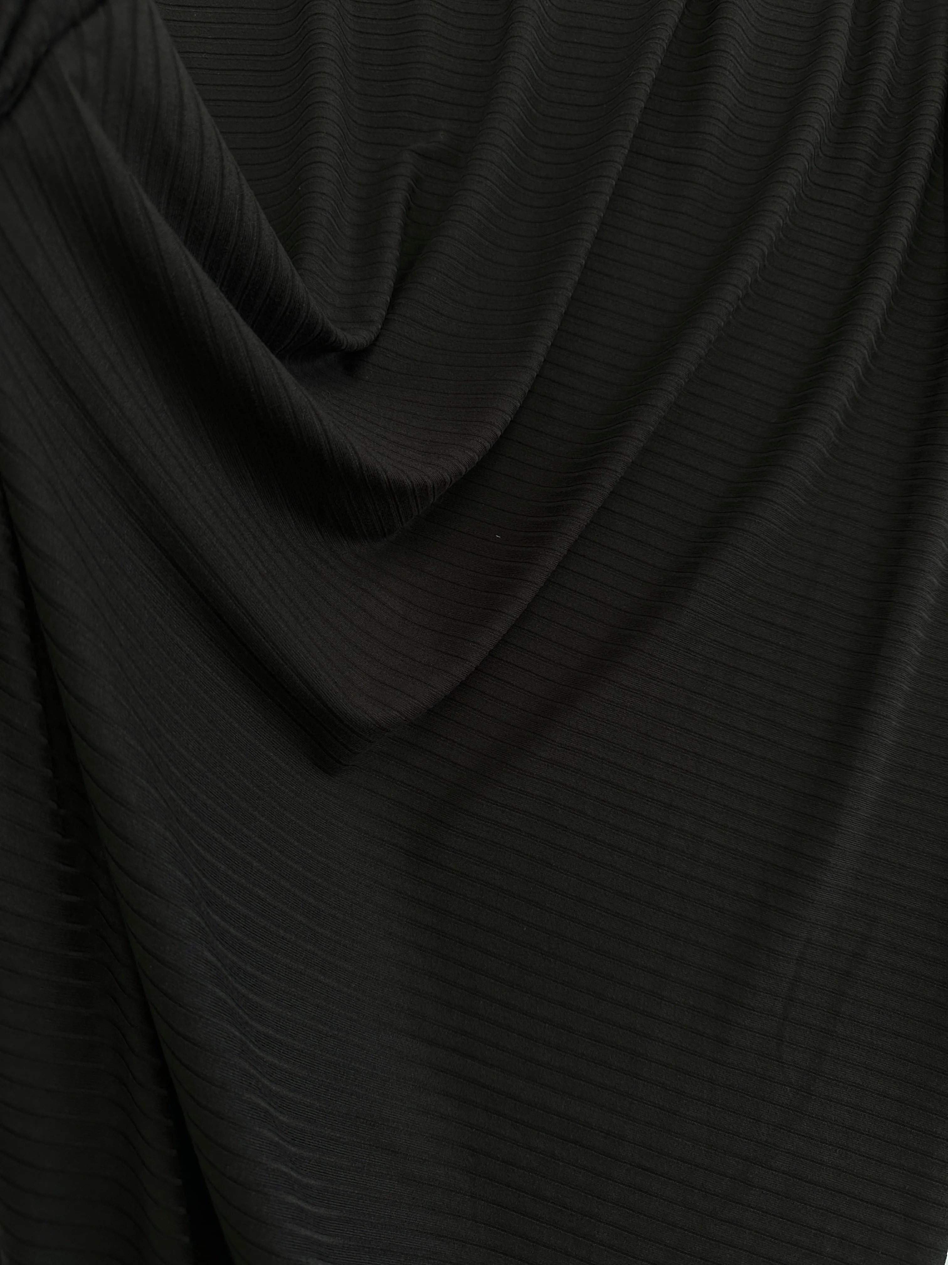 Black Rib Knit