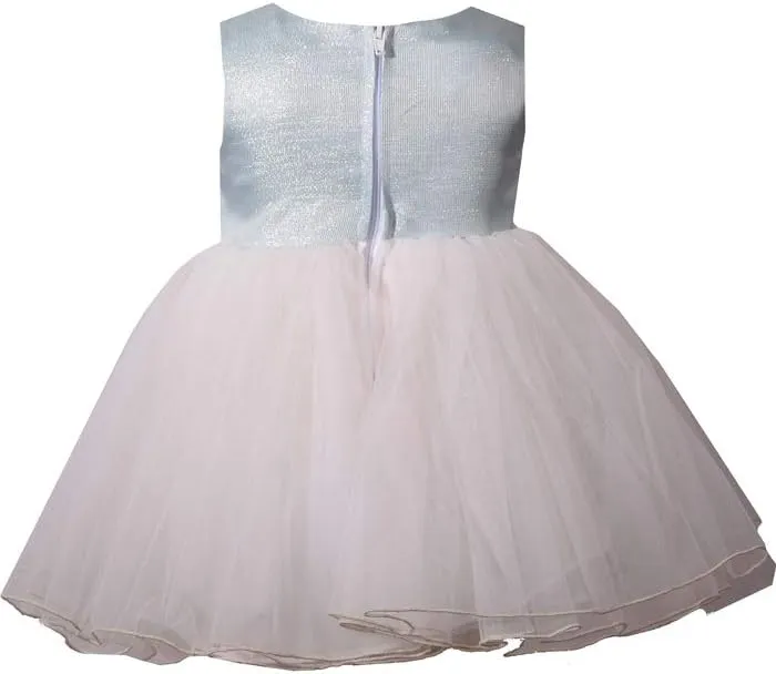Bonnie Jean Toddler Girl's Blue Dress, Ballerina Special Occasion Formal Jacquard Dress